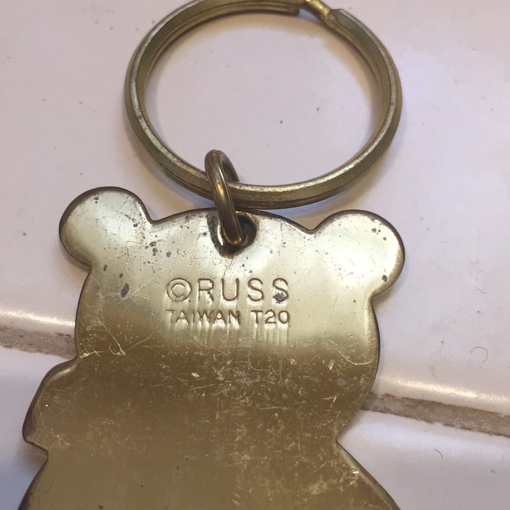 Vintage Keychain RUSS Made In Taiwan - Picture 3 of 4